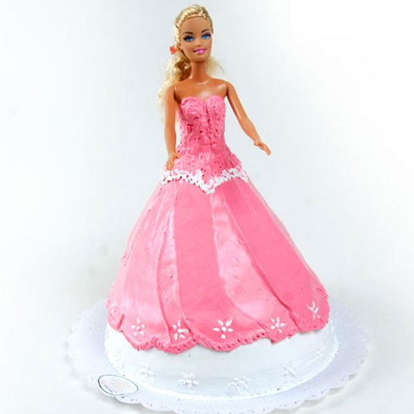 Disco de pasta açúcar para bolos personalizado Barbie